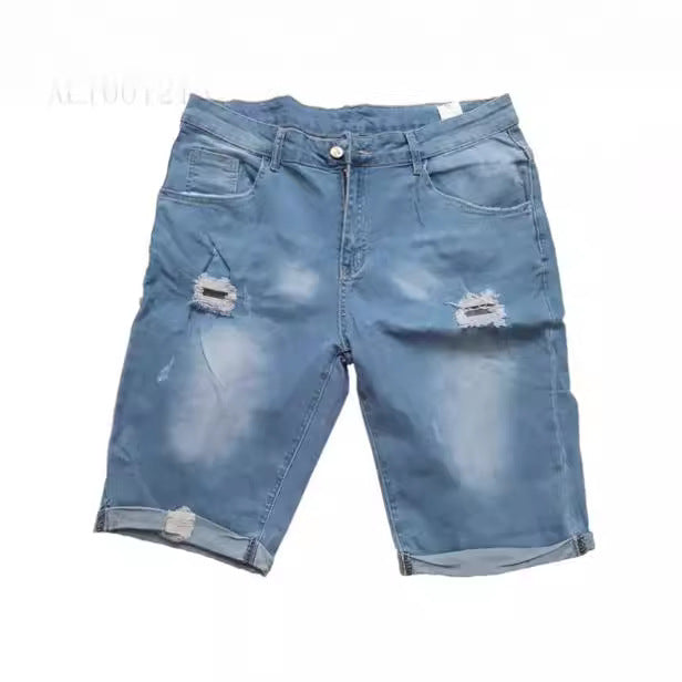 Herrer Destroyed Jeansshorts Skovae