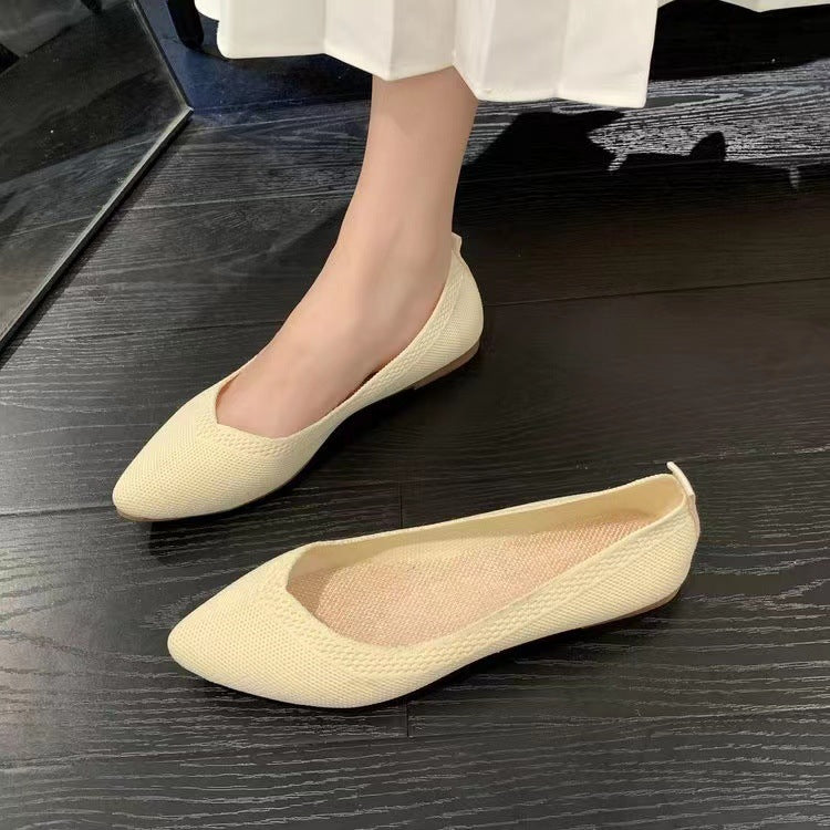 Damer Åndbare Strikspitze Ballerinas Stilla