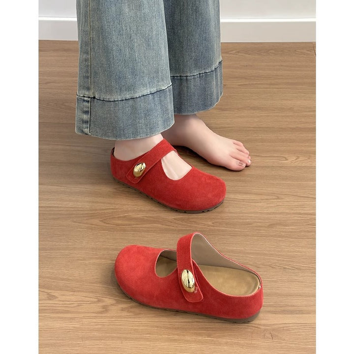 Damer Fritid Mary Jane Clogs med dekorativ knap Stilla