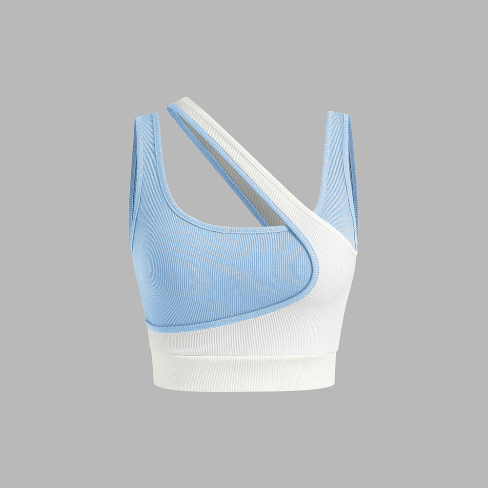 Kvinders sportsbustier med asymmetrisk design og justerbare stropper Stilla