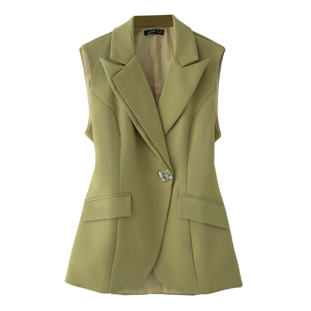 Dame vest med smal pasform og elegante lommer Stilla