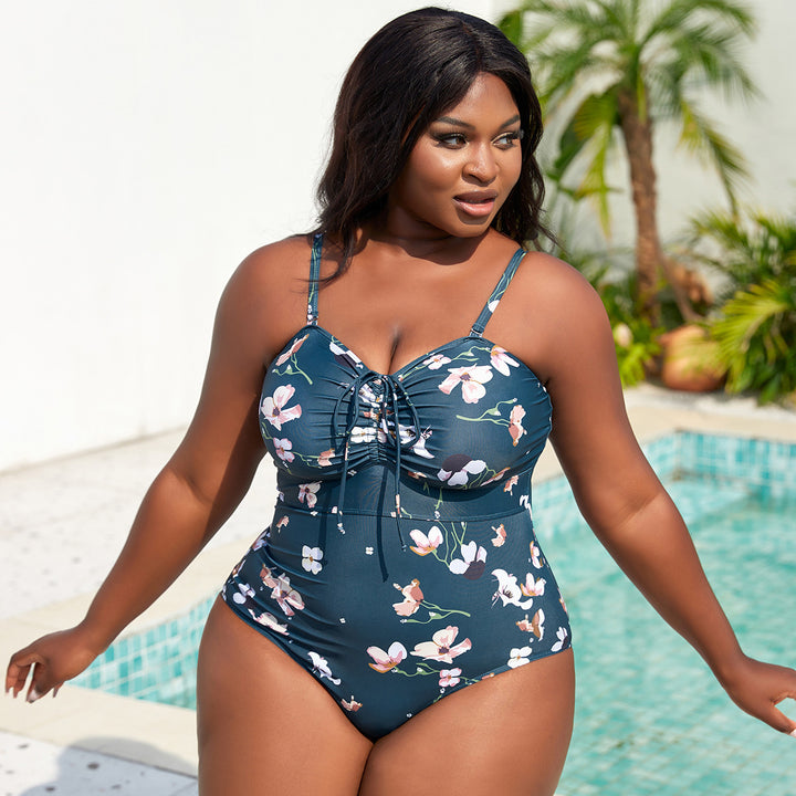 Dame one-piece badedragt med raffineret ruffle-detalje Skovae