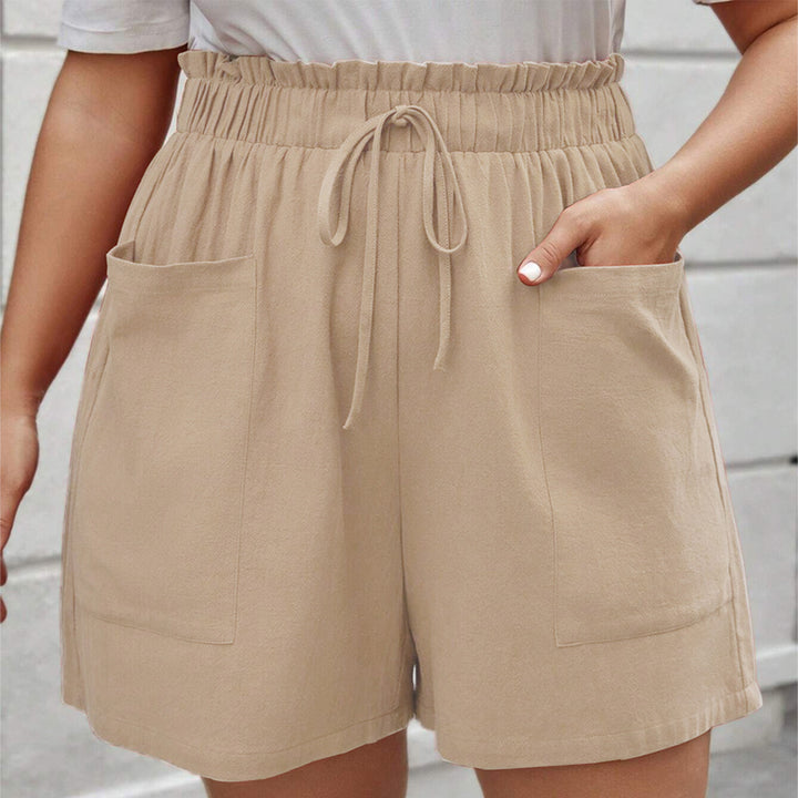Dame behagelige shorts med elastisk talje og praktiske lommer Stilla