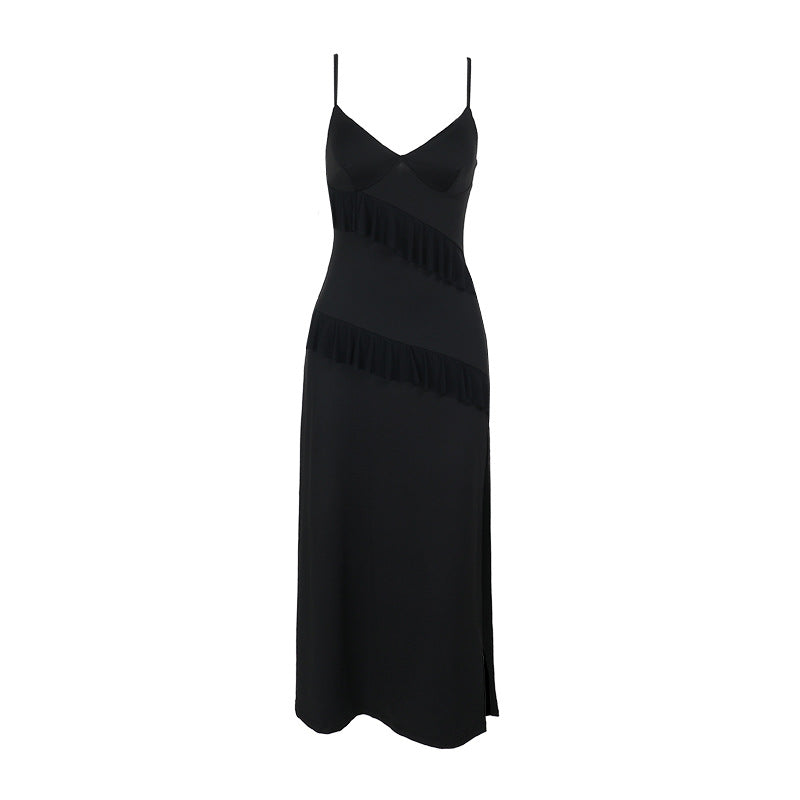 Dame Elegant Flæse Slipkjole Stilla