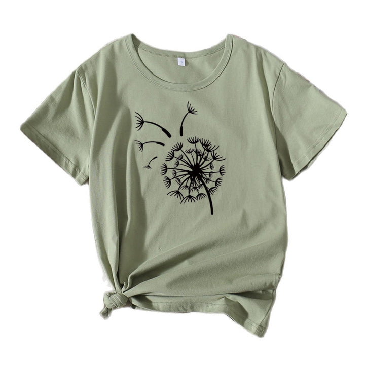 Kvinder Relaxed Fit Løvehud Grafik T-Shirt Stilla