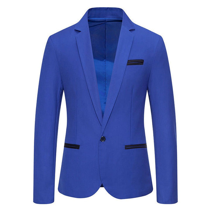 Herrer skræddersyet Slim-Fit Blazer med kontrasterende besætning Stilla