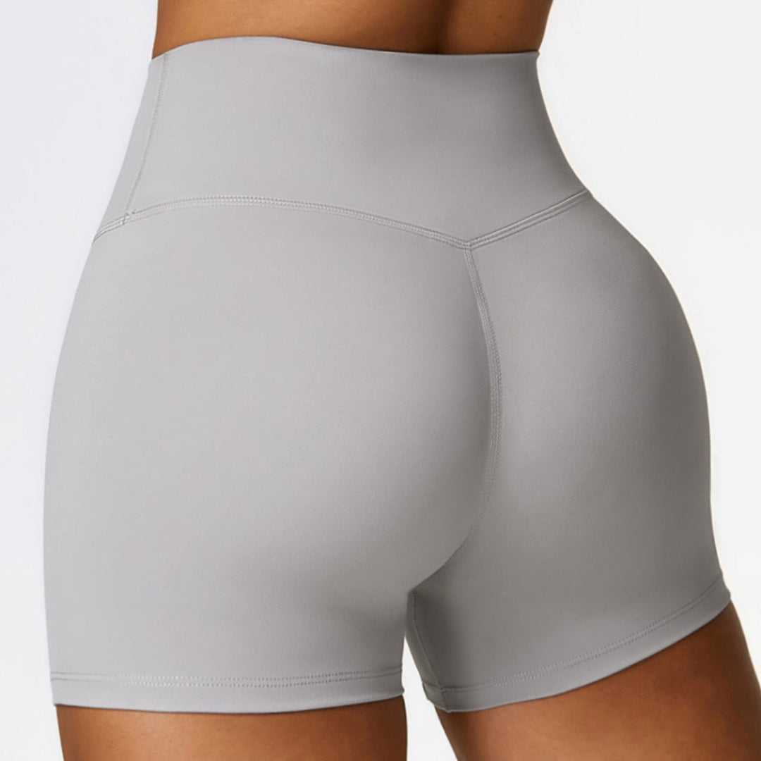 Stilla | Talje Børstet Tight Yoga Shorts Mave Sammentrækkende Fitness Bukser Til Hofte Løftende Løb Motion