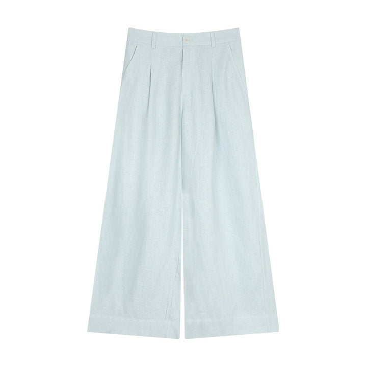 Dame vidde linned-culotte med høje foldninger og elegante stiklommer Stilla