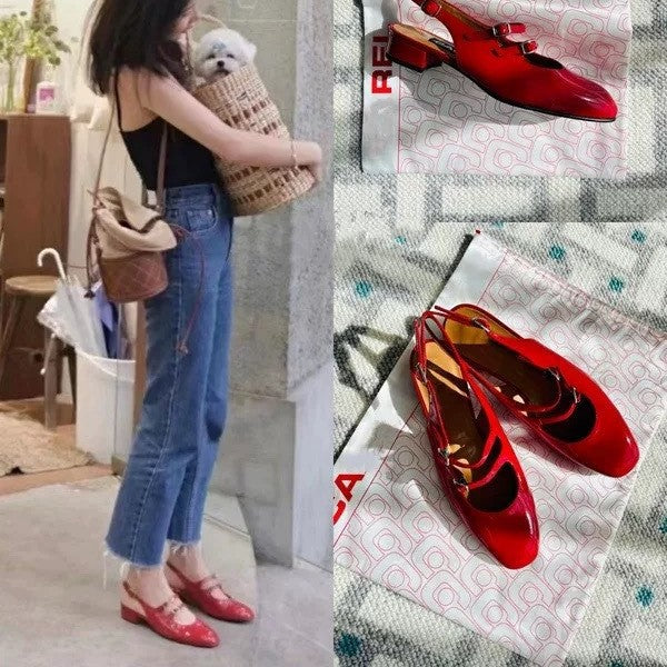 Dame Slingback-pumper med delikat cut-out-design og behagelig indersål Stilla