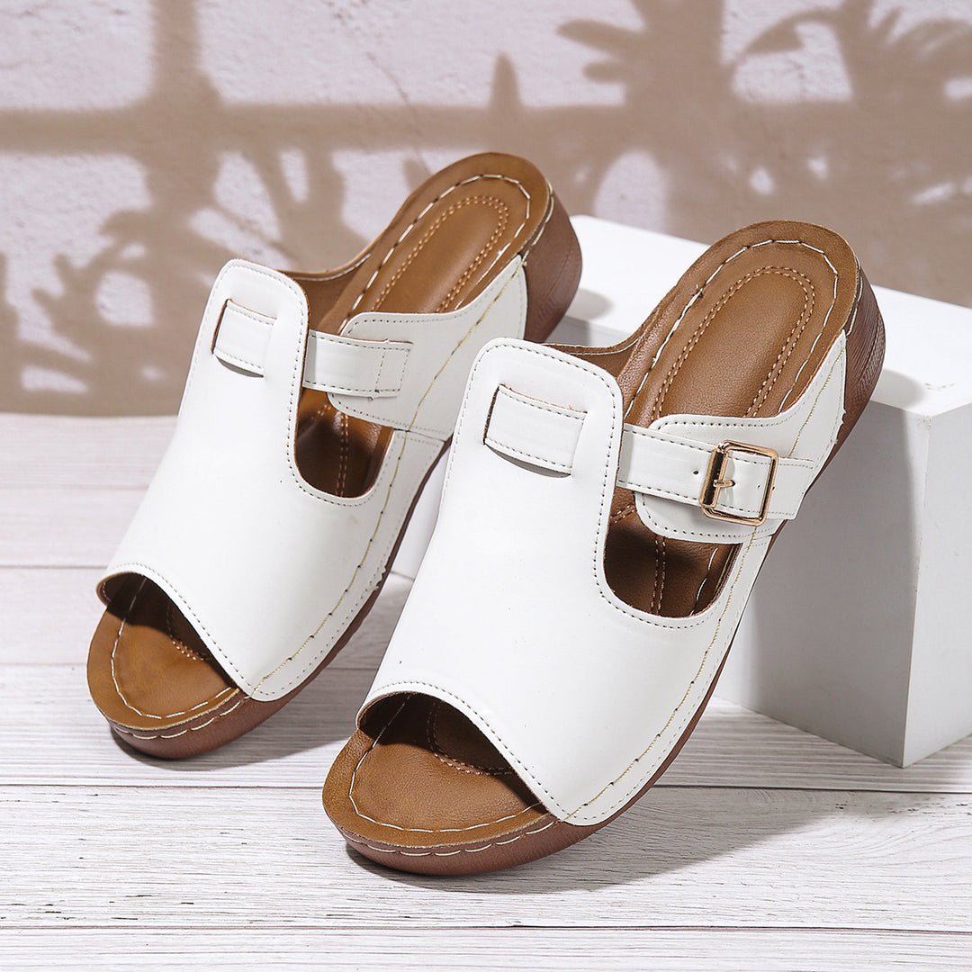 Dame Justerbare Åben Tå Slip-on Sandaler Stilla