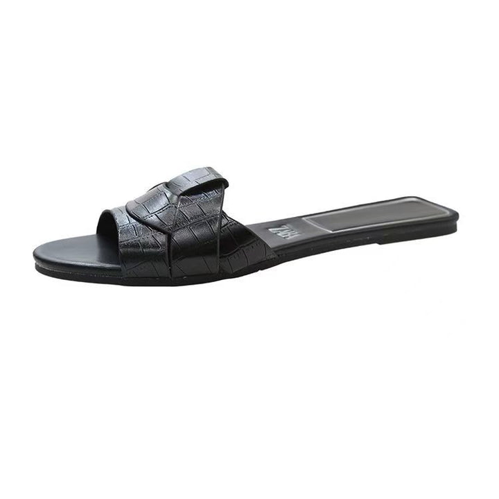Dame Slide Sandaler med moderne kryds-design Stilla