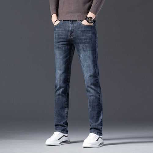 Herren Slim Fit Jeans med diskret Used-Look Stilla