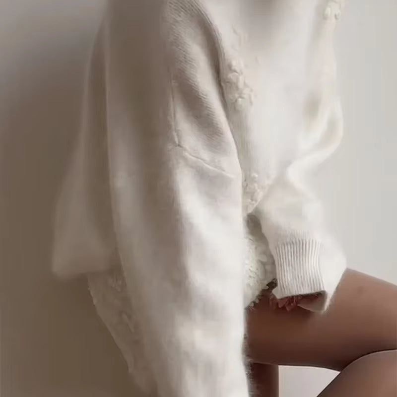 Kvindernes Legesyge Sweater med Blomster Blonde Design Stilla