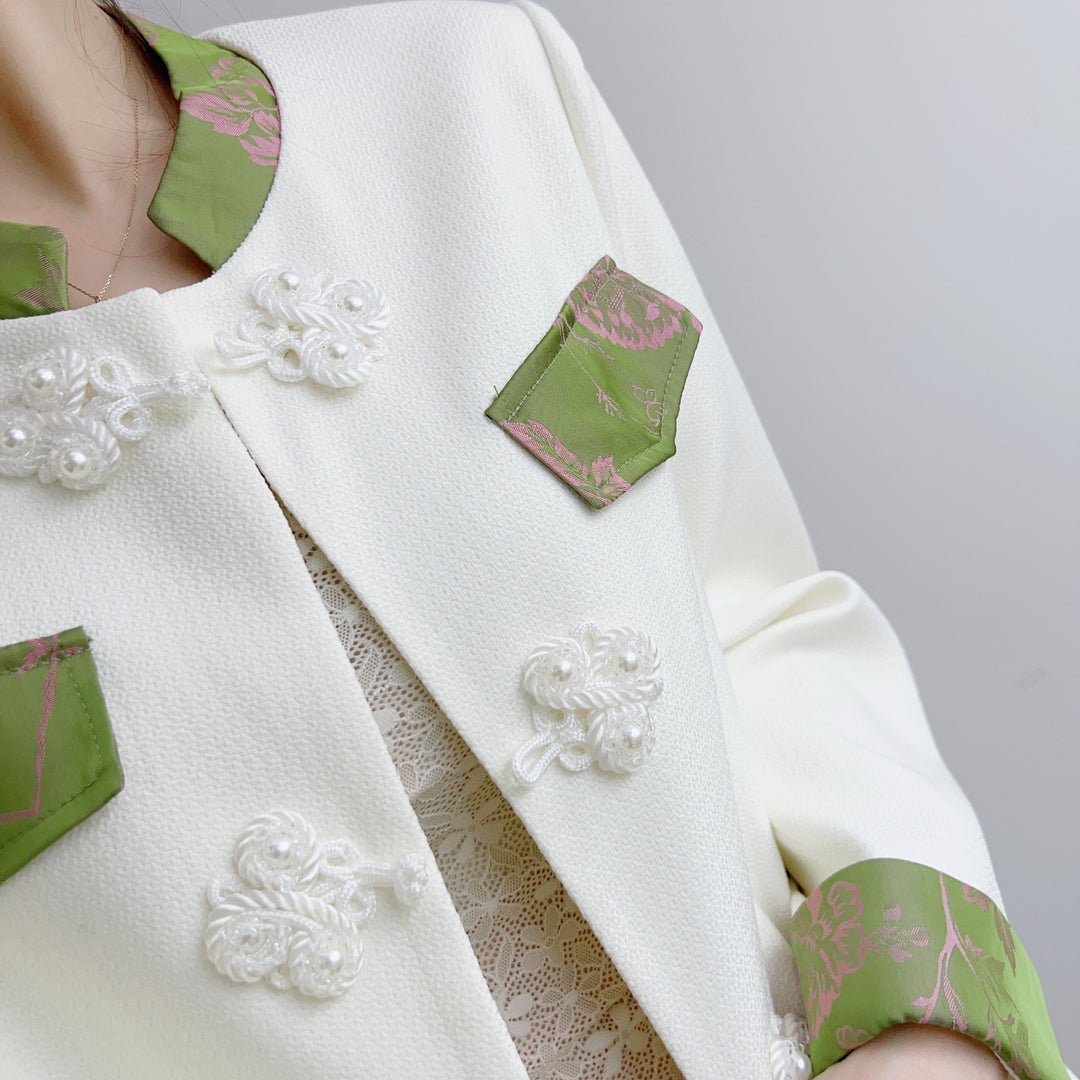 Dame Business Blazer med kunstneriske detaljer og elegante accenter Stilla