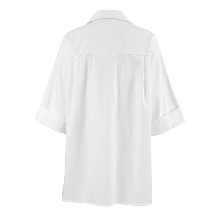 Dame Oversized Skjorte med praktiske lommer og elegant snit Stilla