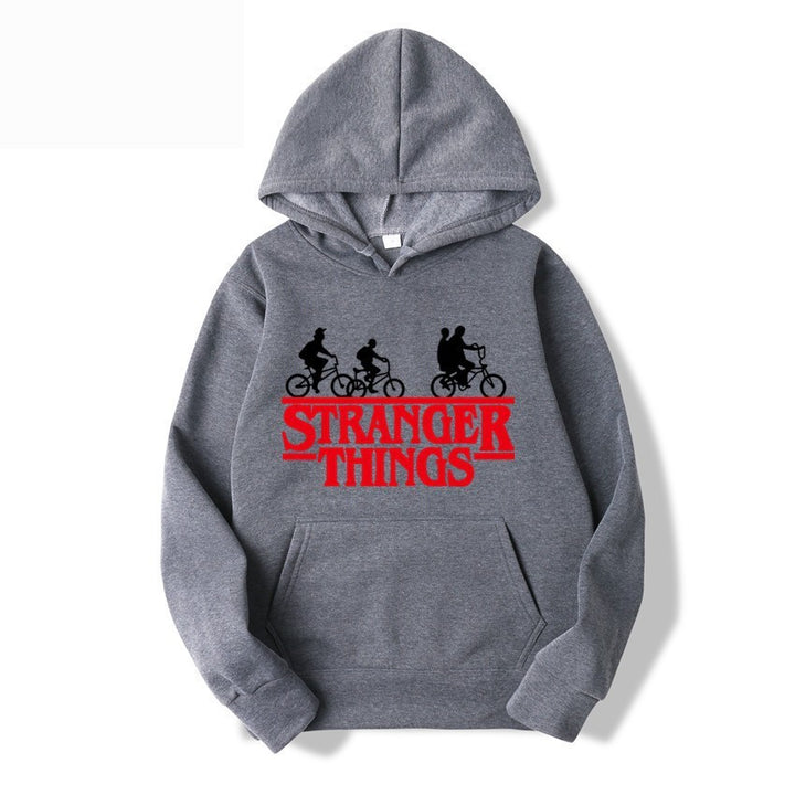 Kvinders hætte sweatshirt med kreativ Stranger Things design Skovae