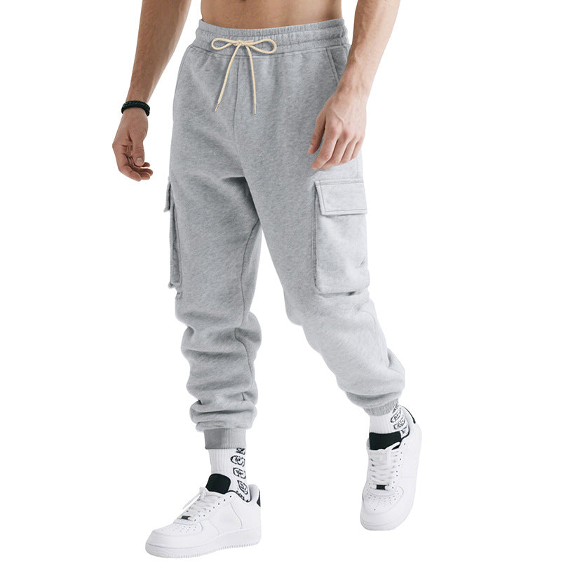 Herren nan multifunktionelle kraftfulde joggingbukser med generøse klaplommer, elastisk snøre i taljen og konisk benafslutning Skovae