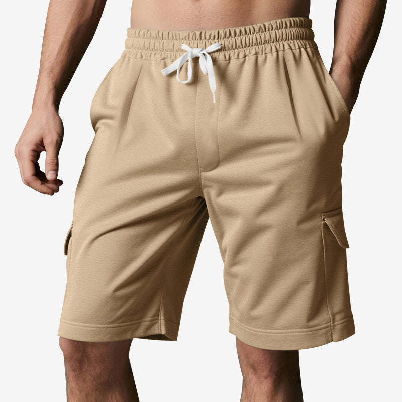 Herrer sporty cargo shorts med elastisk talje og sidelommer Stilla
