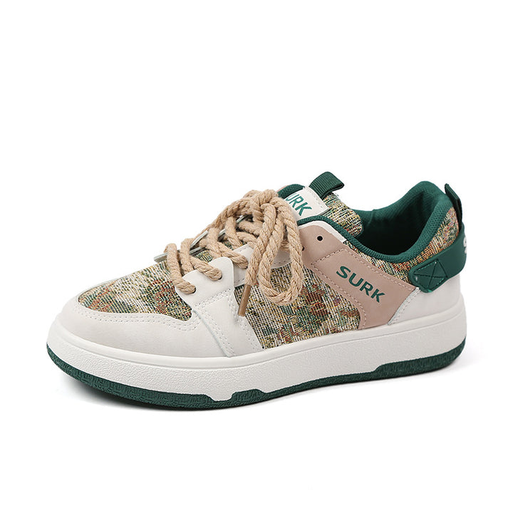 Dame Sneakers med blomsterdesign og robust gummisålsprofil Stilla
