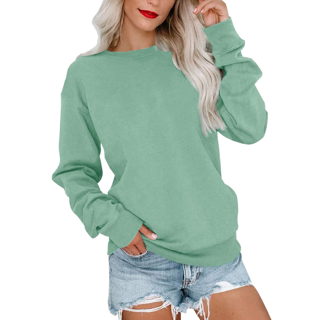 Damer hyggelig sweatshirt med overskårne skuldre og blødt inderfor Stilla
