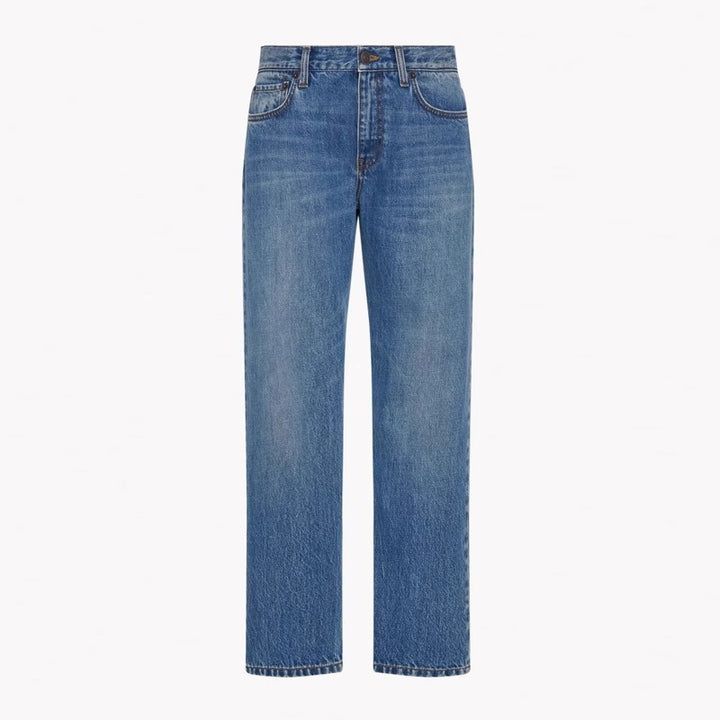 Dame High-Waist Jeans med let bøjning og klassisk snit Stilla