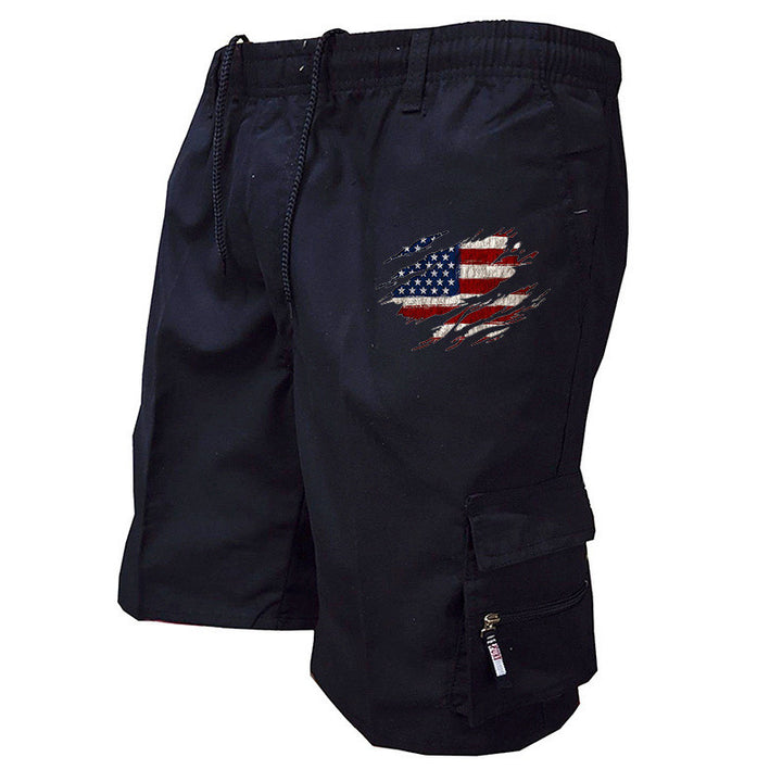 Herre cargo shorts med praktiske sidelommer og elastisk talje Skovae