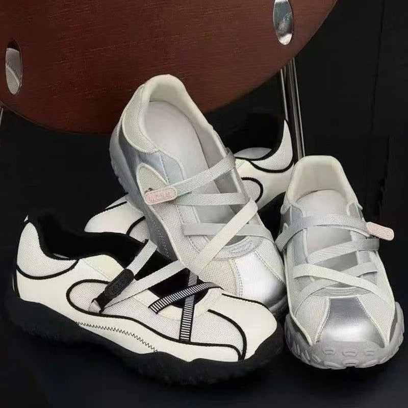 Dame Komfortable Outdoor-Sneakers med justerbare remme Stilla