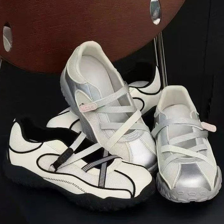 Dame Komfortable Outdoor-Sneakers med justerbare remme Stilla