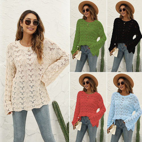 Dame Bohemian Spids Pullover Stilla