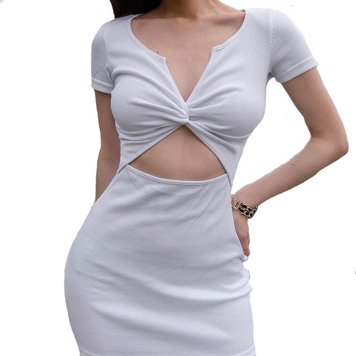 Dame Figurtilpasset Minikjole med Cut-Out-Detalje Stilla