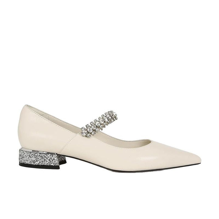 Dame elegante spænde pumps med funklen sten detaljer Stilla