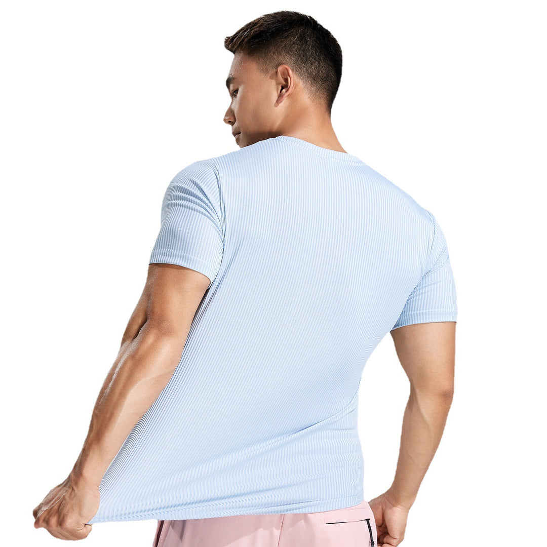 Herrer Sporty kompressions-T-shirt med struktureret design Stilla