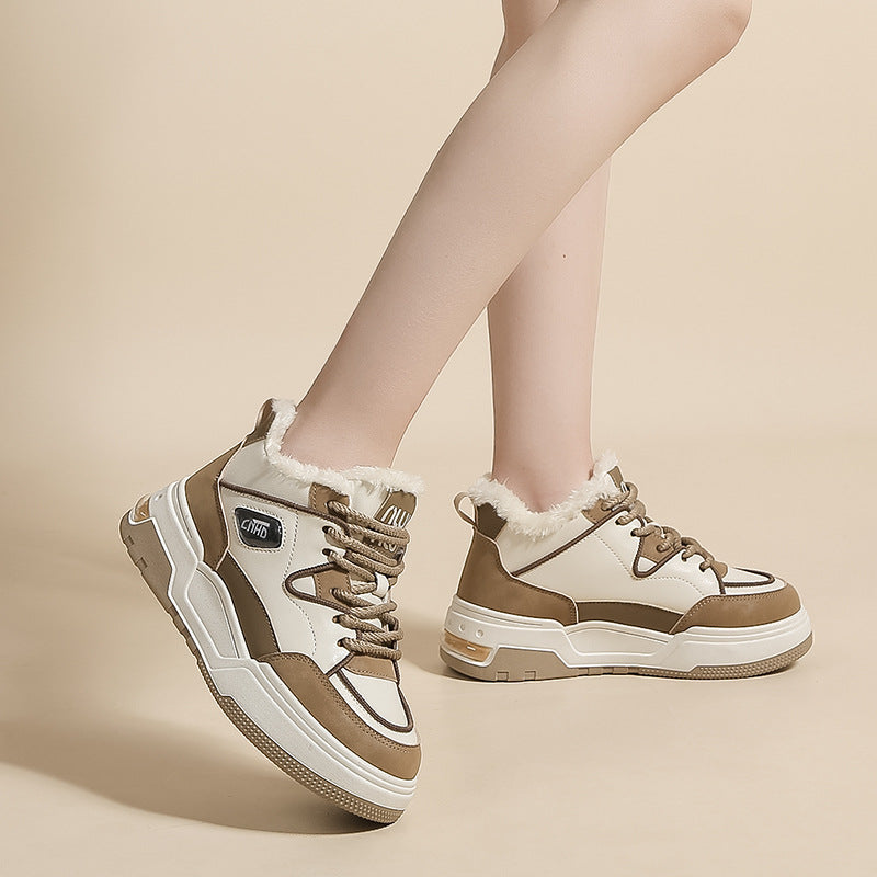 Dame High-Top Sneakers med varmt for og skridsikker sål Stilla