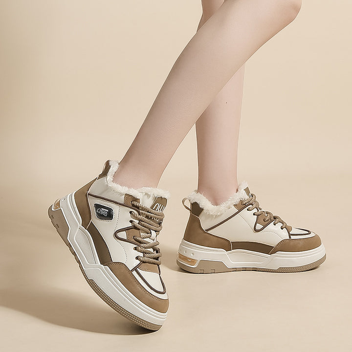 Dame High-Top Sneakers med varmt for og skridsikker sål Stilla