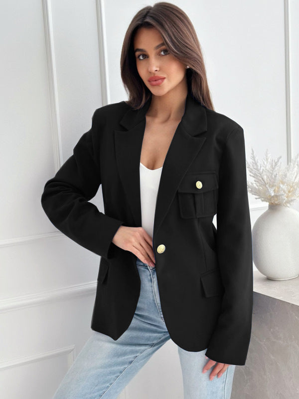 Kvinders blazer med praktiske lommer og elegante knapdetaljer Stilla
