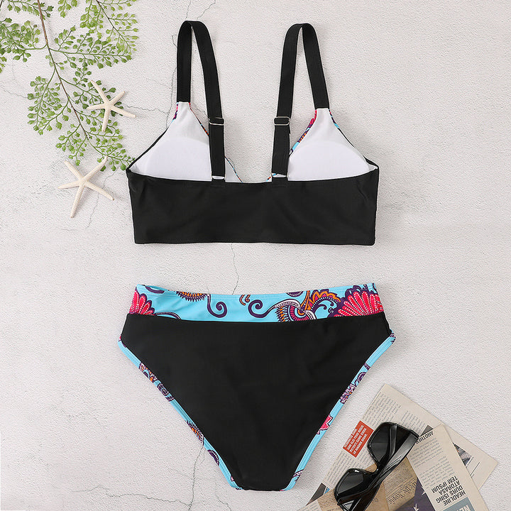 Dame Sporty og fashionable bikini-sæt med iøjnefaldende mønster Stilla