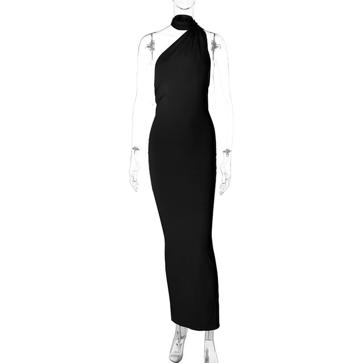 Damer Elegant One-Shoulder Aftenkjole Skovae