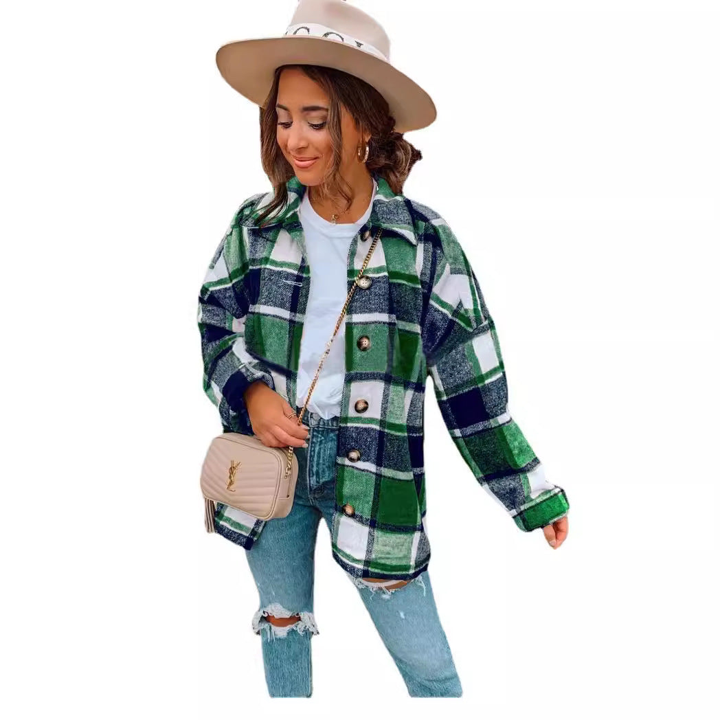 Dame oversized ternet bluse Stilla