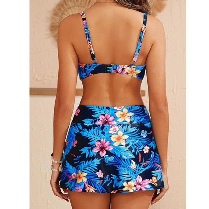 Dame bikini sæt med justerbare stropper og fashionabel indviklet design Skovae