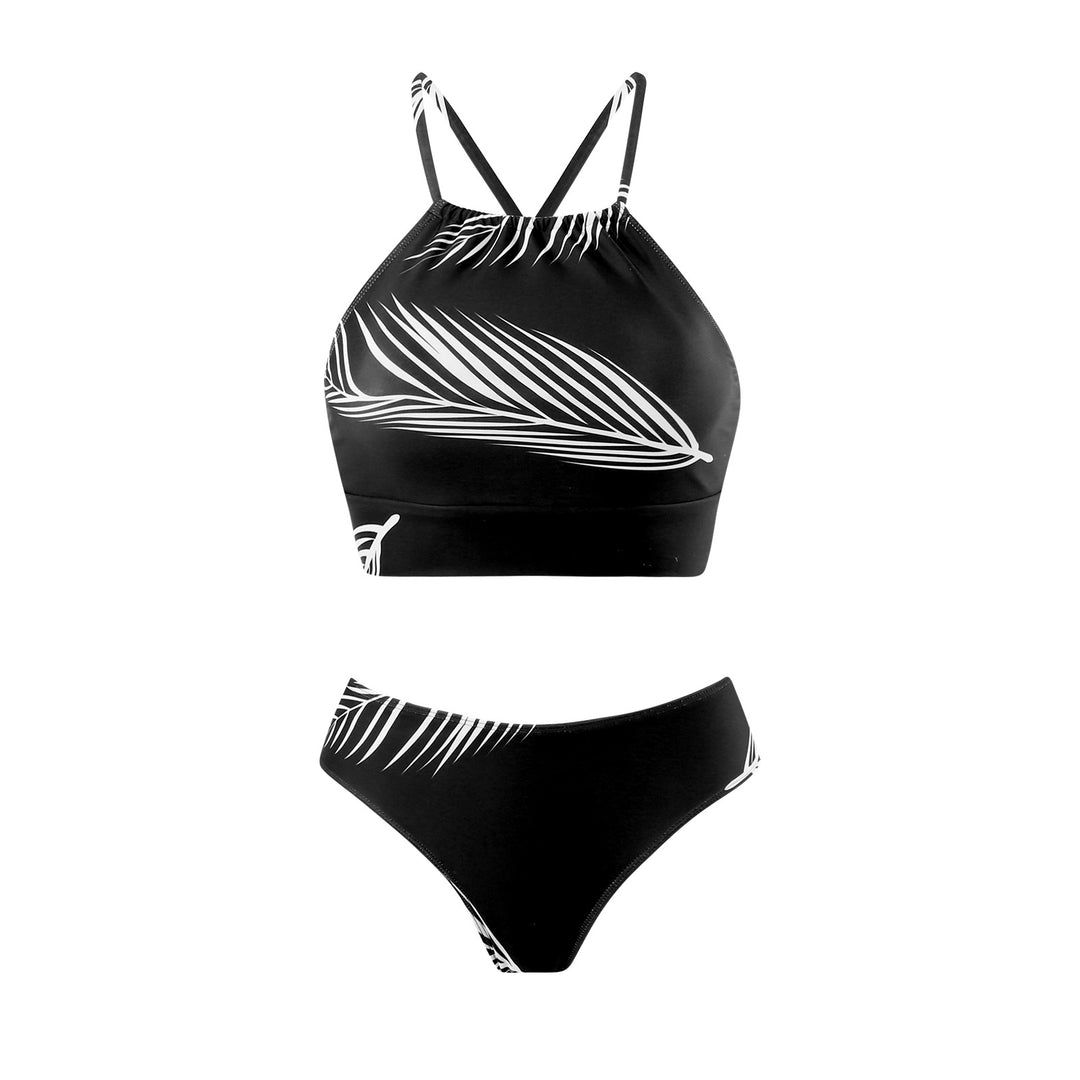 Dame Bikini-Sæt med justerbare stropper og drømmeagtig omslagsskjørt Skovae