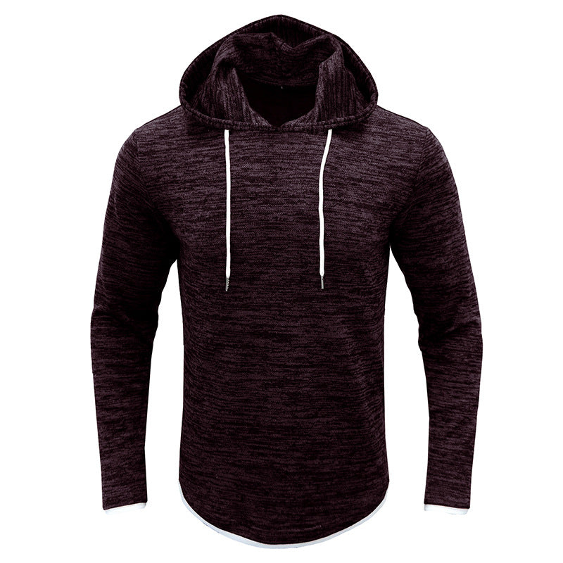 Herrer afslappet hoodie med struktureret design og kængurulomme Stilla