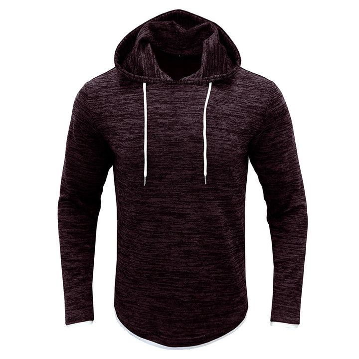 Herrer afslappet hoodie med struktureret design og kængurulomme Stilla