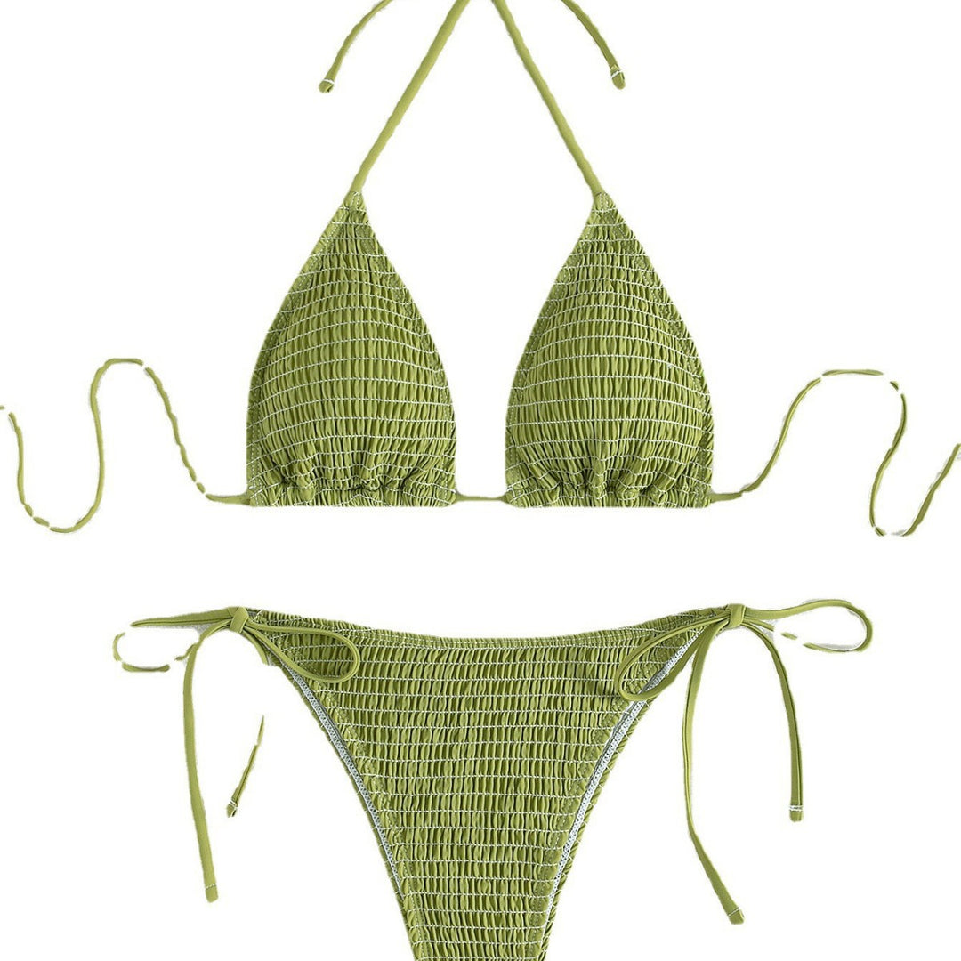 Dame Triangel-Bikini Sæt med justerbare stropper og minimalistisk design Skovae