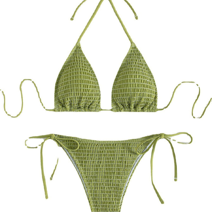 Dame Triangel-Bikini Sæt med justerbare stropper og minimalistisk design Skovae
