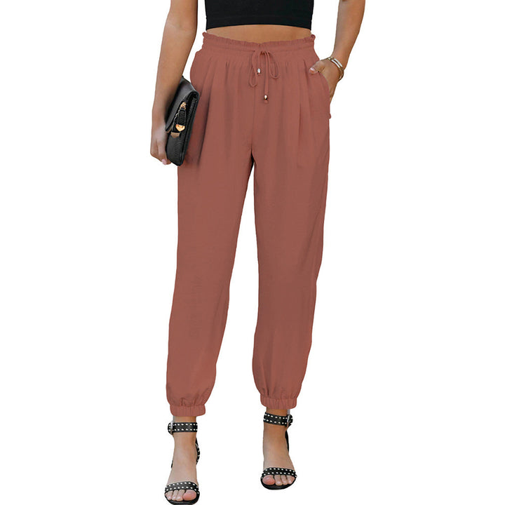 Dame Sporty Chino Bukser med elastisk Talje og Sidelommer Stilla