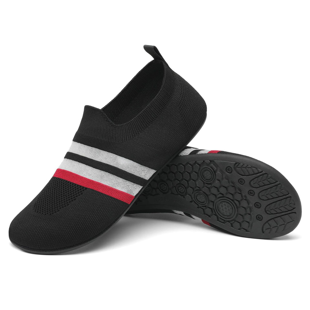 Dame nan ultra-fleksibel strik-ballerina med sok-lignende skaft, elastisk indgang og skridsikker flexsole Skovae