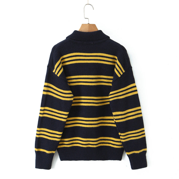 Dame stribet Poloshirt-striktrøje Stilla