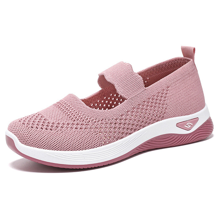 Dame Åndbare Slip-On Fritidssko med justerbar rem og skridsikker sål Stilla