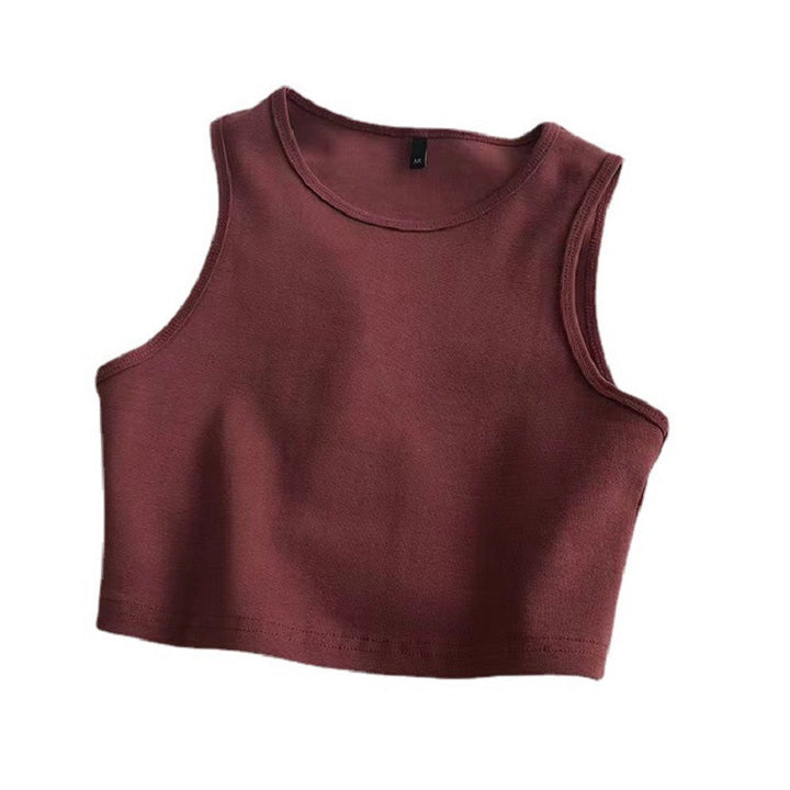 Dame crop top lavet af åndbart materiale med en figursyet pasform