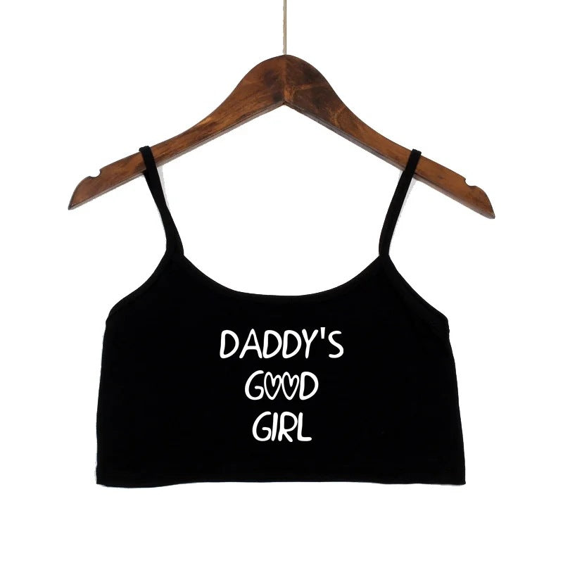 Dame mode crop top med dekorerede stropper Skovae